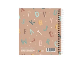 Tutete Pequeña Agenda Guardería Personalizable Funny Letters