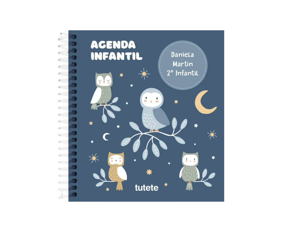 Tutete Pequeña Agenda Guardería Personalizable Magical Forest