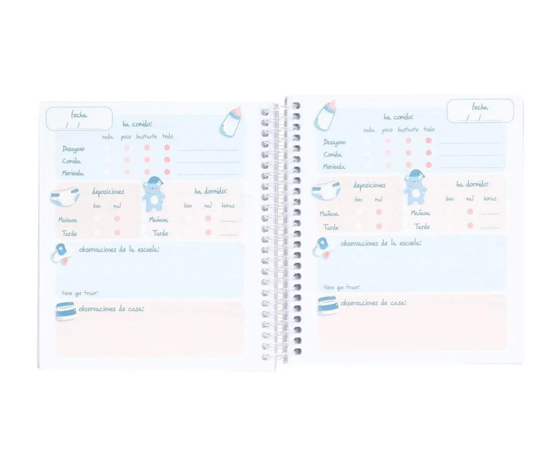 Tutete Pequeña Agenda Guardería Personalizable Magical Forest