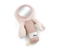 Done by Deer Pequeño Sonajero con Espejo Jelly Rosa Empolvado^ Sonajeros Bebé