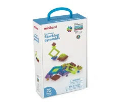 Niños Miniland Pirámides Apilables Translúcidas 25 uds
