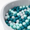 MiniBe Piscina Bolas Para Bebé Gris Claro. Teal, Gris Claro y Menta^Niños Juguetes Para Niños De Un Año