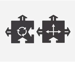 Niños Way To Play Pista de Coches Flexible 12 Piezas