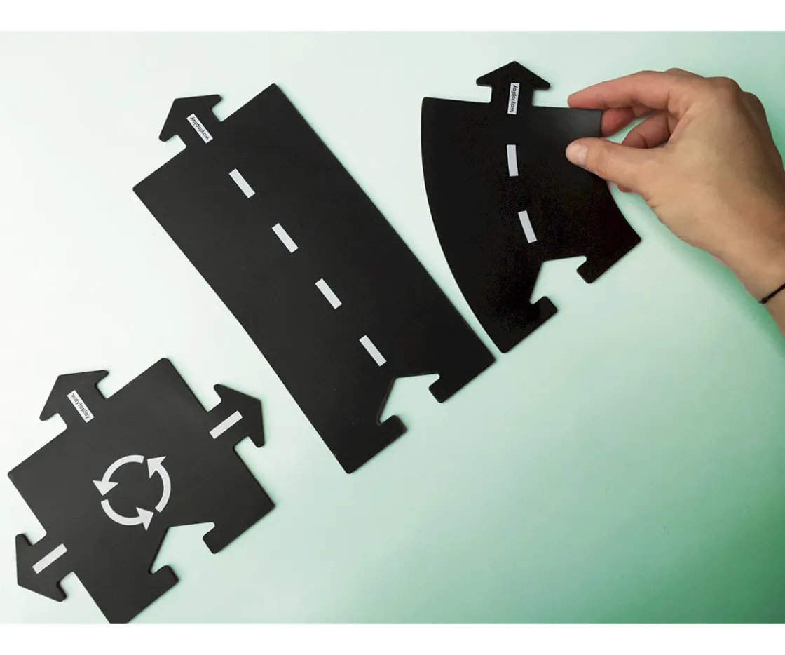 Niños Way To Play Pista de Coches Flexible 12 Piezas