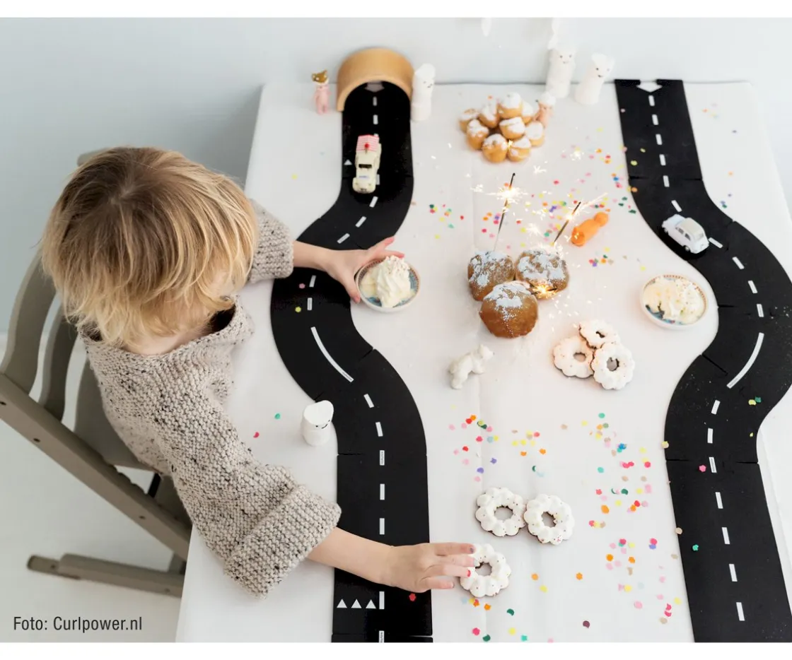 Niños Way To Play Pista de Coches Flexible 12 Piezas