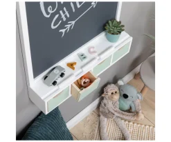 Niños Musterkind Pizarra de Tiza Juncus Blanco/Menta