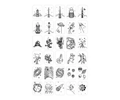 Niños Kidywolf Plantillas KidyDraw Galaxia y Dinosaurios