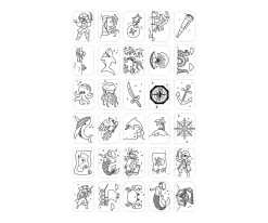 Niños Kidywolf Plantillas KidyDraw Mini Animales, Océanos y Piratas