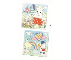 Niños Djeco Plantillas Siluetas Kawaïland