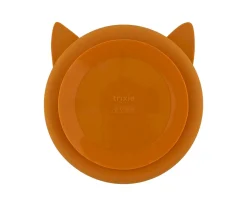 Trixie Plato 3 Compartimentos Silicona con Ventosa Mr. Fox^ Vajilla Infantil