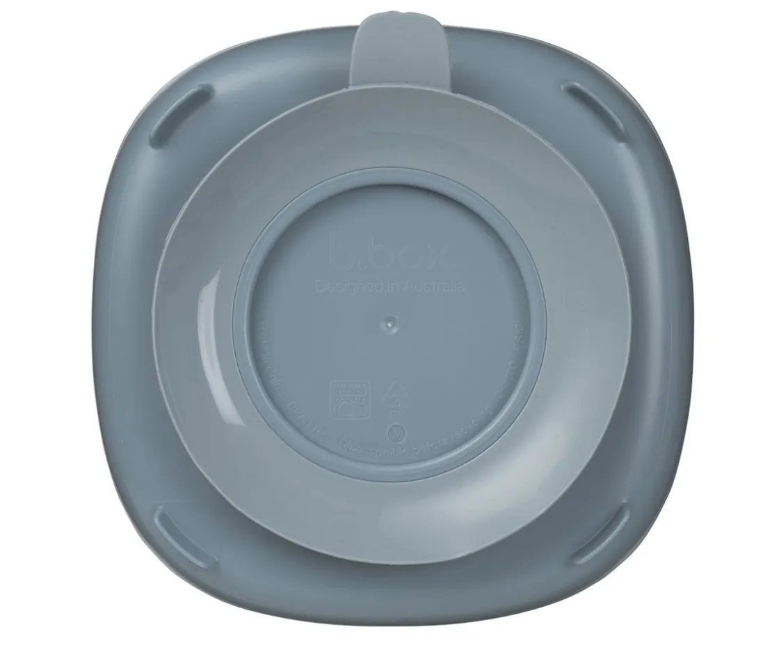 b.box Plato 2 en 1 con Ventosa y Compartimentos Extraíbles Ocean^ Comer Al Aire Libre