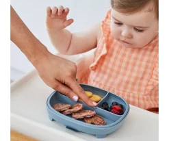 b.box Plato 2 en 1 con Ventosa y Compartimentos Extraíbles Ocean^ Comer Al Aire Libre