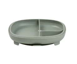 b.box Plato 2 en 1 con Ventosa y Compartimentos Extraíbles Sage