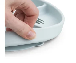 Done by Deer Plato con Compartimentos Stick&Stay Playground Blue