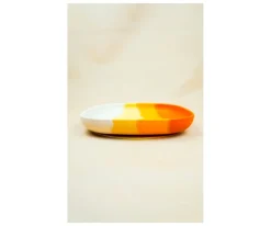 Grech & Co Plato con Ventosa Color Splash Sienna Ombre^ Vajilla Infantil