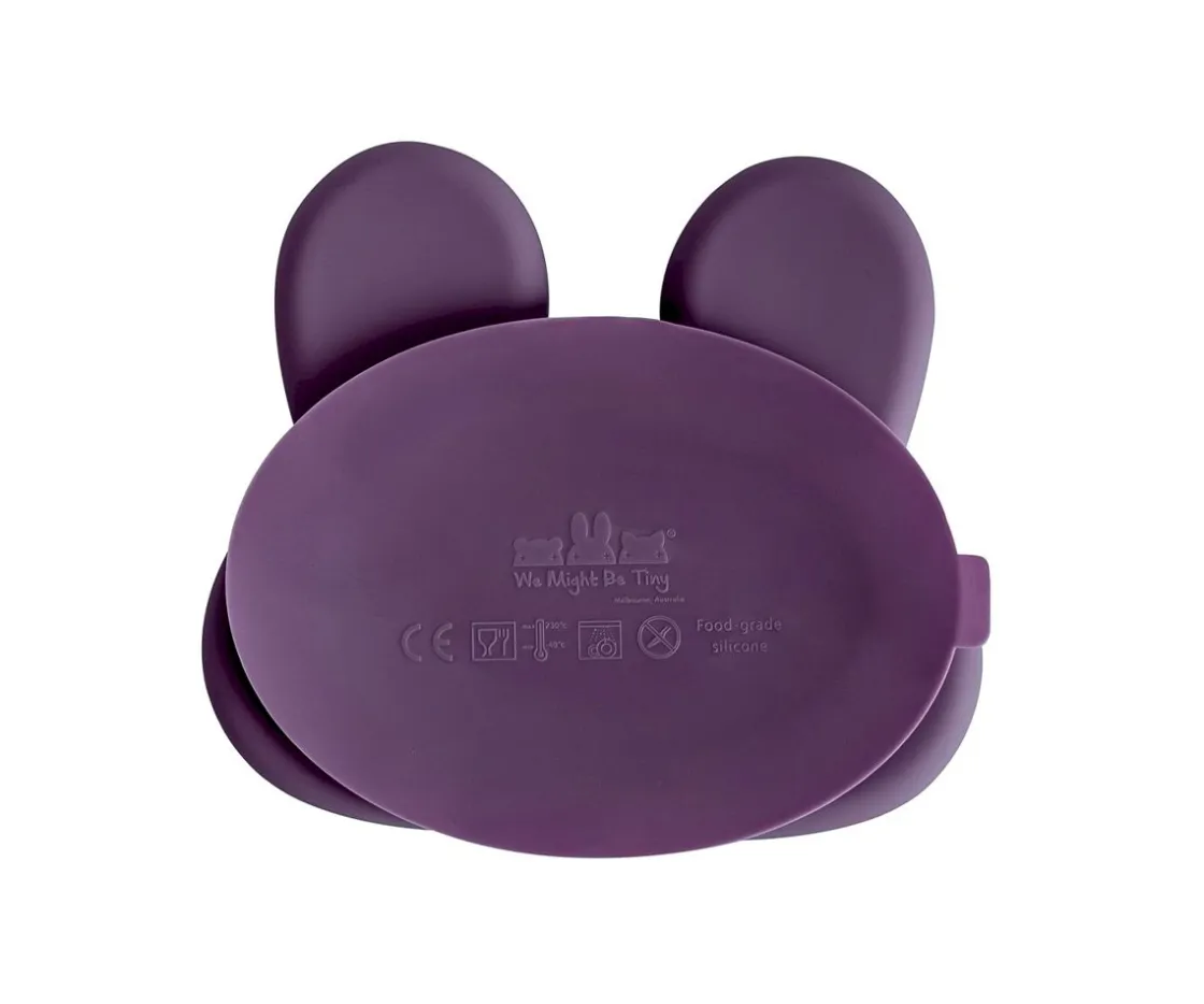 We Might Be Tiny Plato con Ventosa Conejito Plum^ Vajilla Infantil
