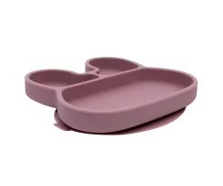 We Might Be Tiny Plato con Ventosa Conejito Rosa Empolvado^ Vajilla Infantil