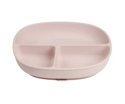 b.box Plato de Silicona con Tapa Blush^ Baby Led Weaning