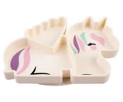 Melii Plato de Silicona con Ventosa Unicornio