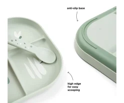 Done by Deer Plato Foodie Compartimentos Croco^ Vajilla Infantil