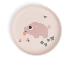 Done by Deer Plato Foodie Tiny Farm Powder^ Vajilla Infantil