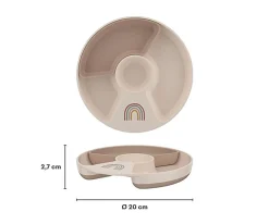 Mepal Plato Infantil Compartimentos Mio Forest Friends