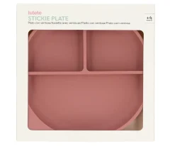 Tutete Plato Silicona con Ventosa Brick Blush
