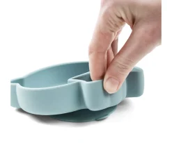 Done by Deer Plato Silicona Stick&Stay Snack Birdee Blue