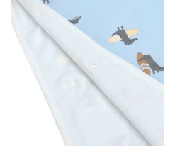 Niños Lassig Poncho de Baño Crocodile Sky Blue