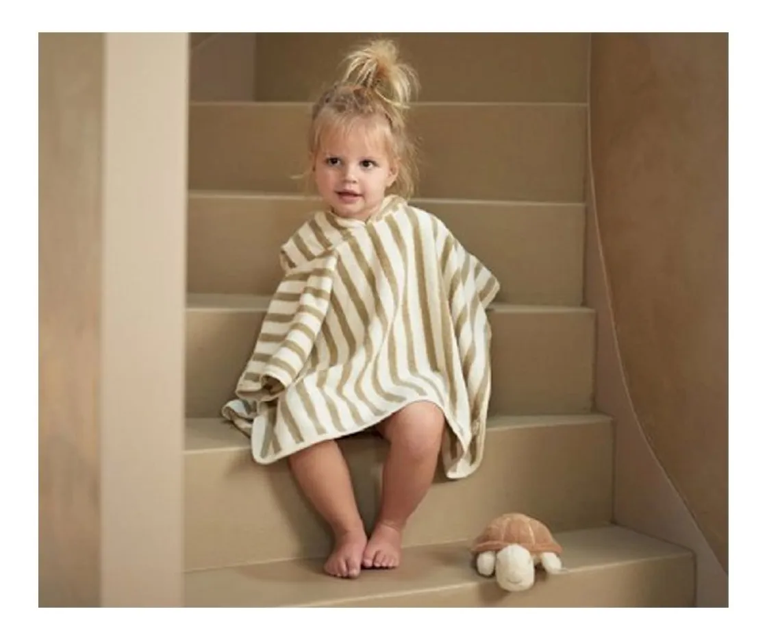 Jollein Poncho de Baño Terry Rayas GOTS Olive Green^ Ponchos Toalla
