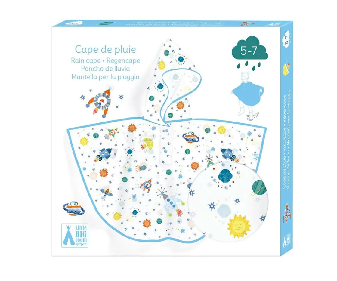 Djeco Poncho de Lluvia Espacio^ Ropa Infantil