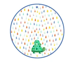 Djeco Poncho de Lluvia Tortuga^ Ropa Infantil