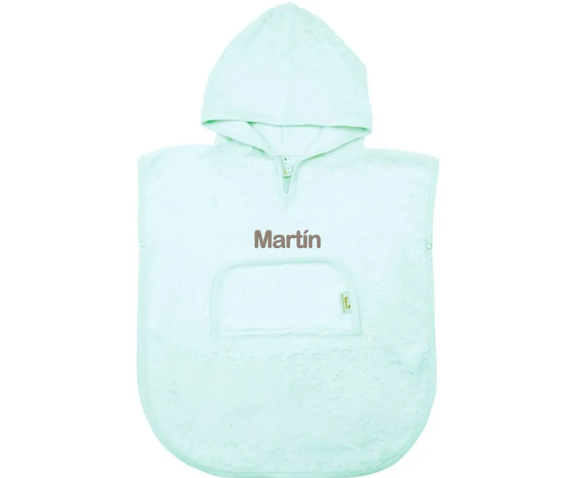 Timboo Poncho Riviera Blue Personalizable