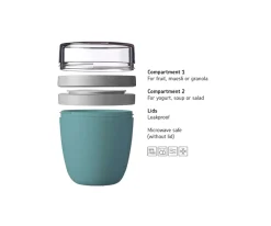 Mepal Porta Alimentos Ellipse Mini Nordic Blue