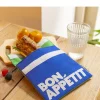 Helio Ferretti Porta Alimentos Snack Azul Antimanchas Bon Appétit^ Fundas Para Almuerzo