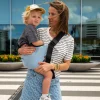 Wildride Portabebés Bandolera Light Denim Stripes
