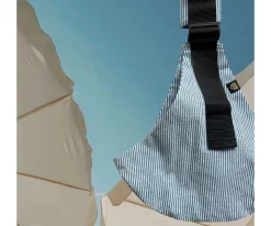 Wildride Portabebés Bandolera Light Denim Stripes