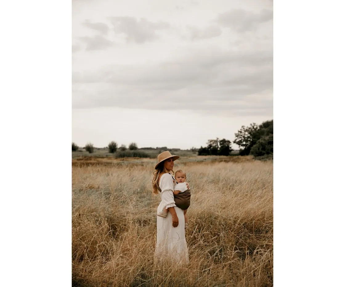 Wildride Portabebés Bandolera Lino Brown