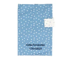Cristina de Jos'h Portadocumentos Mini Star Azul Personalizable^Niños Portadocumentos Bebé