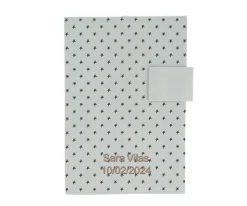 Cristina de Jos'h Portadocumentos Mini Star Grey Personalizable^Niños Portadocumentos Bebé