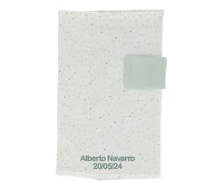 Cristina de Jos'h Portadocumentos Rainbow Dots Verde Personalizable^Niños Portadocumentos Bebé