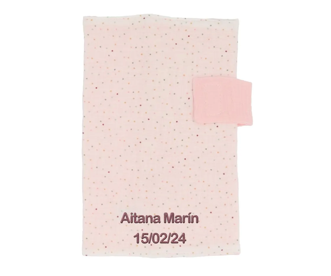 Cristina de Jos'h Portadocumentos Rainbow Dots Rosa Personalizable^Niños Portadocumentos Bebé