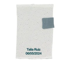 Cristina de Jos'h Portadocumentos Rainbow Dots Azul Personalizable^Niños Portadocumentos Bebé