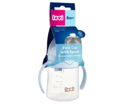 LOVI Primera Taza con Boquilla Azul^Niños Vasos Para Bebés Y Niños