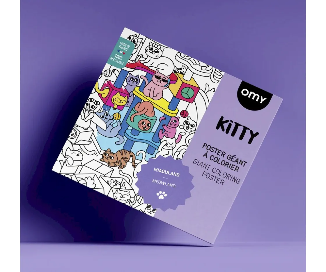 Omy Póster XL Kitty Para Colorear^Niños Manualidades Para Niños