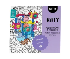 Omy Póster XL Kitty Para Colorear^Niños Manualidades Para Niños