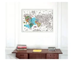 Omy Póster XL Atlas para Colorear^ Decoración Pared Infantil