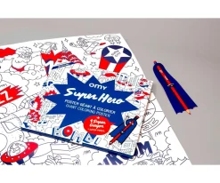 Niños Omy Póster XL Súper Héroes para Colorear