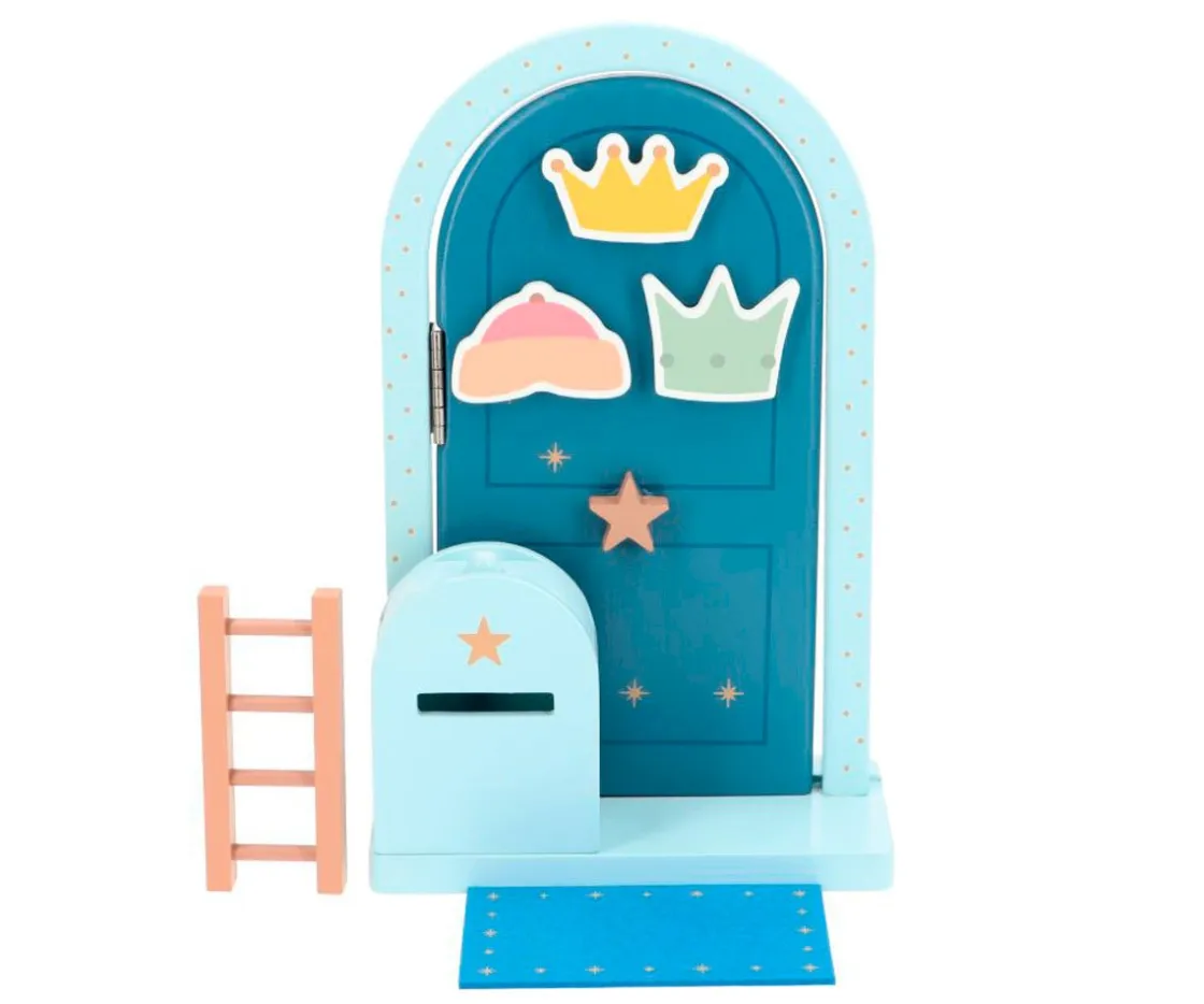 Monnëka Puerta y Buzón Mágicos con Complementos Azul Personalizable^ Adornos Y Decoración Navidad