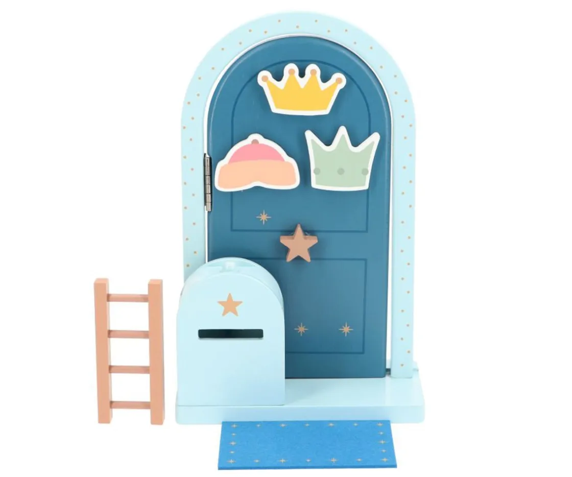 Monnëka Puerta y Buzón Mágicos con Complementos Azul Personalizable^ Adornos Y Decoración Navidad